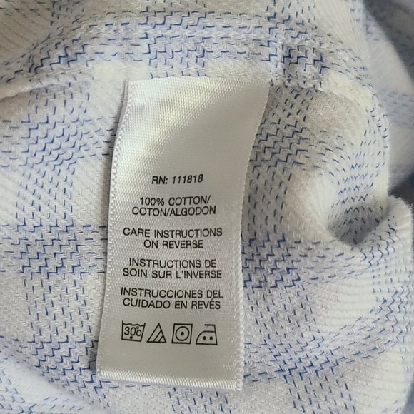 Michael Kors Short Sleeve Shirt Blue Medium - Picture 3 of 4